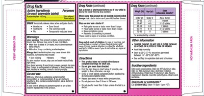 Drug Facts (Drug Facts Mejoralito Children)